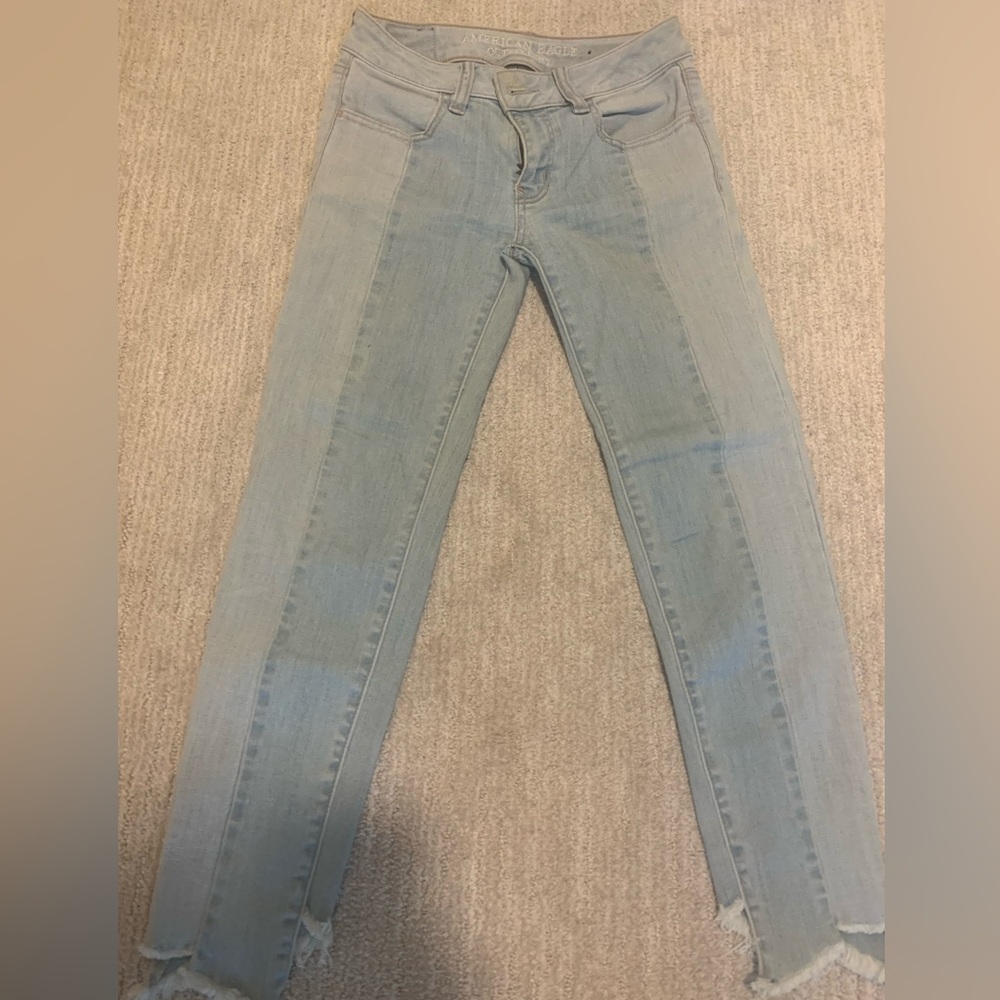 American eagle crop denim